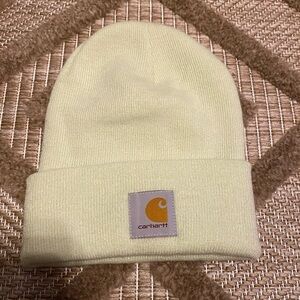 light green carhartt beanie